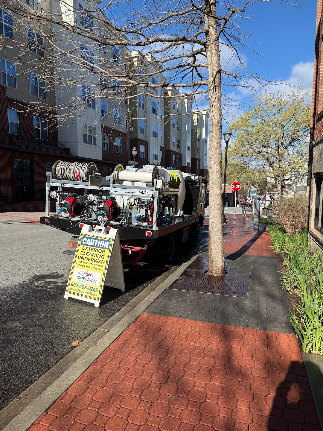 Professional Commercial Sidewalk Pressure Washing in Downtown Clemson, SC